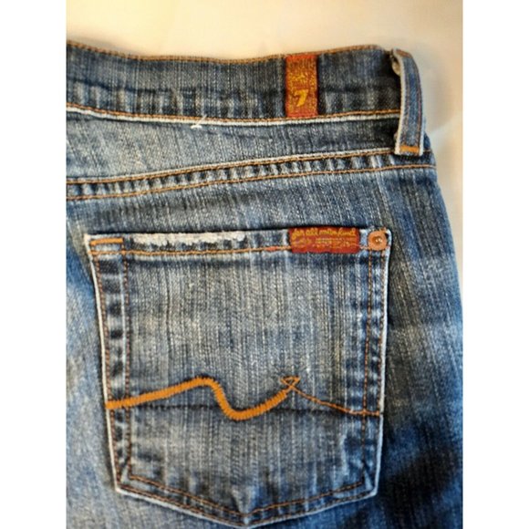 Jeans 7 For All Mankind Bootcut Denim  New York Size 29 Style U075080U - Picture 8 of 11